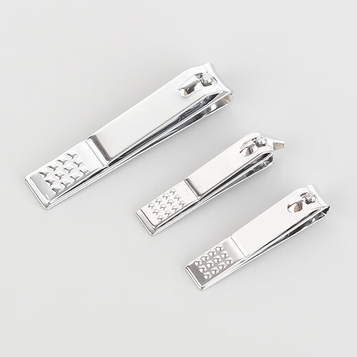Checkered nail clipper manicure tool single nail clipper high carbon steel flat bevel nail clipper household large flat clipper 1 piece nail clipper