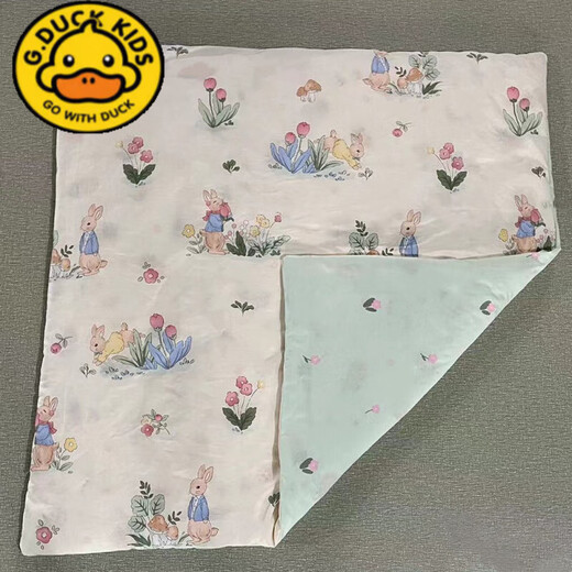 G.duck cartoon pure cotton quilt cover baby newborn bag quilt cover pillowcase kindergarten quilt cover mattress cover mattress cover student custom-made AB avocado 100X100 cm-quilt cover