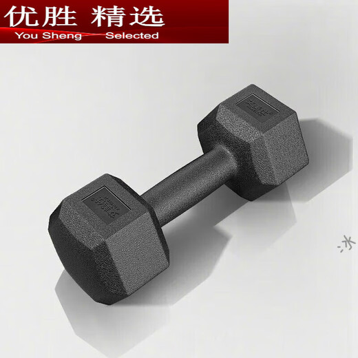 MPPMCK stainless steel dumbbell hexagonal dumbbell men's fitness student 2kg 5kg household 10kg rubber-coated arm training for women total weight 12Jin Jin equals 0.5kg one pair (6Jin Jin equals 0.5kg *2)