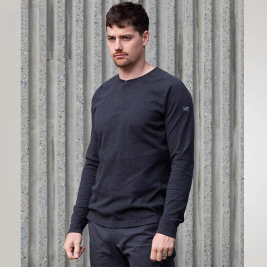 Arc'teryx (ARC TERYX) Arcteryx Sirrus LS Henley 765 25890 Arc'teryx Henry long-sleeved sweater men's Kingfisher_Heather_dark blue gray M