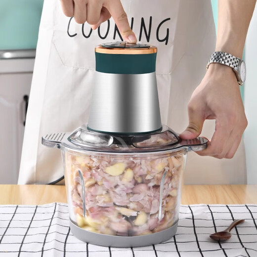 Shixishuo garlic peeler electric automatic garlic peeling machine household multi-functional garlic peeling machine 3L glass bowl 1 garlic peeler + 1 set of knives