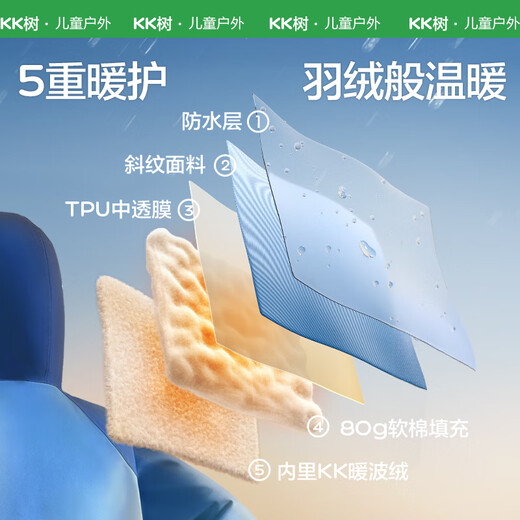 Kocotreekk tree children's ski clothing heated windproof and snowproof jacket boys and girls outdoor warm ski tops