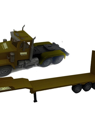 BURJUMAN Remote Control Military Truck Extra Large Remote Control Flatbed Trailer Electric Truck Tank Chariot Children's Electric Vehicle 29cm 4-way Tank (Military Green) Rechargeable Battery Set