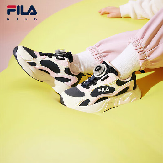 FILA Children's Shoes Running Shoes 2025 Winter Knob Buckle Sports Shoes for Boys and Girls