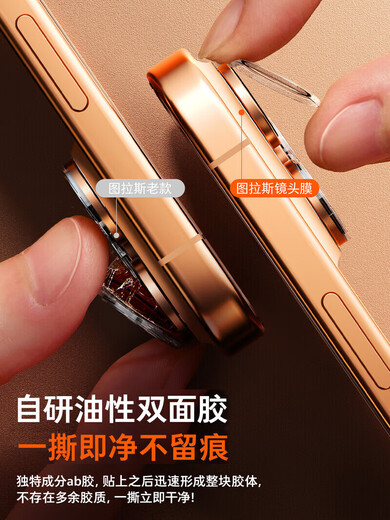 TORRAS is suitable for Apple 17ProMax lens film iPhone16Pro mobile phone 17 rear camera 15 stickers 14 official 14Pro independent all-inclusive warranty covering the new pm film p cover i oil-based no adhesive residue, stable fit, no trace after long-term wearing and removal iPhone 17 Pro Max