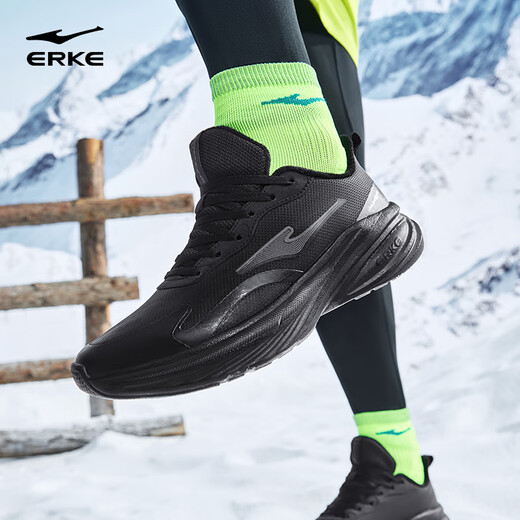 Hongxing Erke sports shoes autumn and winter men's velvet warm leather shoes volley non-slip wear-resistant running shoes 51125421246