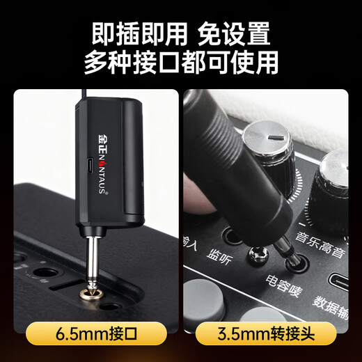 Jinzheng wireless microphone one-to-two wireless microphone karaoke home handheld microphone universal rechargeable microphone karaoke professional singing audio speaker dedicated single microphone OK-13D