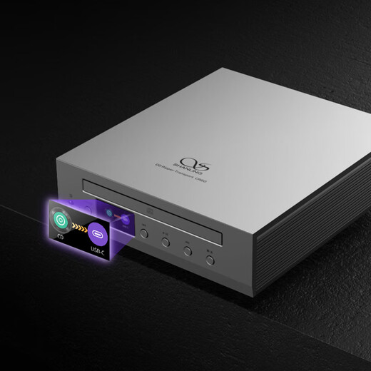 SHANLING CR60 CD turntable and track all-in-one HiFi fever home desktop lossless player digital turntable U disk hard disk desktop CD player black