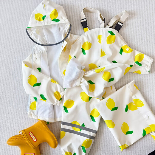 RSRDDY2024 split children's raincoat for male and female babies waterproof overalls raincoat for primary school students in kindergarten and middle school children going to school Cherry S