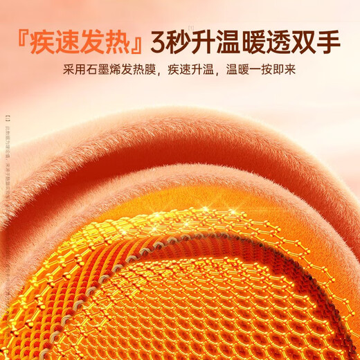 German hand warmer power bank two-in-one girl hand warmer artifact student portable small explosion-proof winter self-heating beige 6000M skin-friendly smooth coating double-sided hair