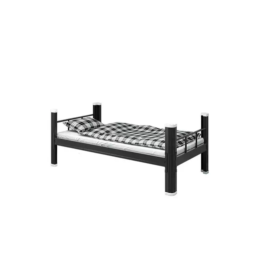 Yusenyi single bed wrought iron adult student staff dormitory hospital rental apartment 1.2m 1.5m single layer 2- thickness 1.2mm length 200x width 100x