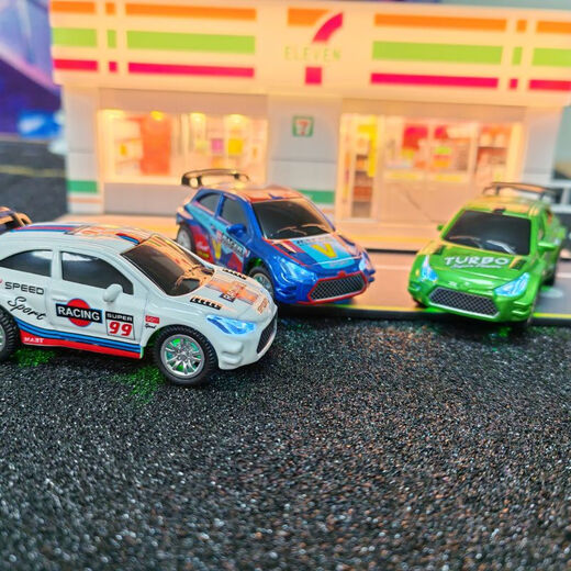 Shantou Lincun Alloy Mini Remote Control Car Toy Boy Wireless Mini Remote Control Racing Car Small Car Can be Remote Controlled by Mobile Phone Toyota White Dual Mode + Third Gear + Alloy + 50 Minutes Battery Life