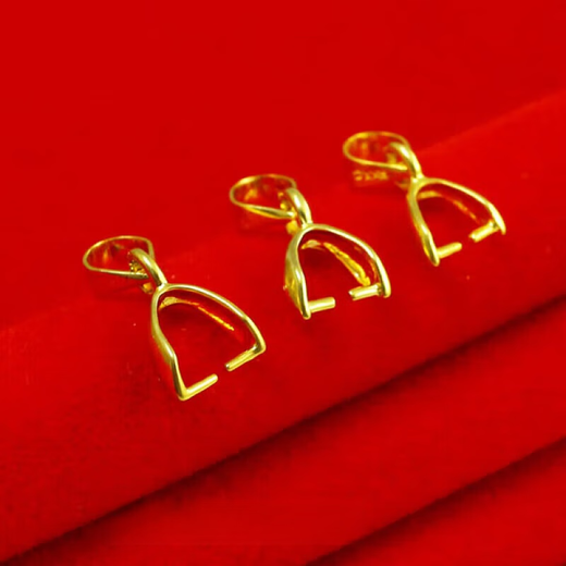 Yuebu anti-gold melon seed buckle 18 gold anti-999 gold men and women jade buckle jade pendant buckle pendant buckle pendant buckle size 3