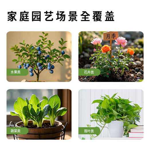 碧护家庭园艺复合肥料植物化肥花肥水溶速效型颗粒氮磷钾组套100g*3瓶