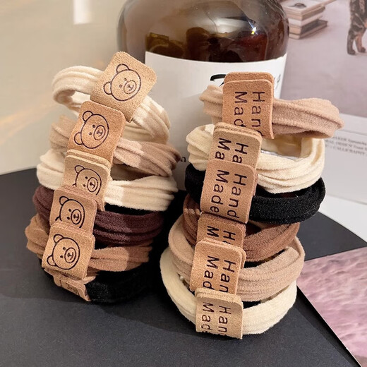 40-piece set of hair ties, high-elasticity and durable rubber bands for women, simple temperament, high ponytail hair rope, high-end headband, 40-piece set, one set can be used for 3 years