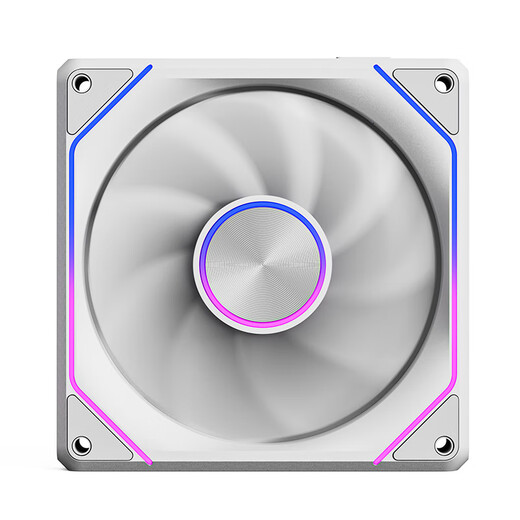 Patriot (aigo) Xingcan Lanyue PRO white reverse leaf triple bag ARGB lighting effect divine light synchronization chassis fan 12CM cable-free magnetic splicing PWM temperature control