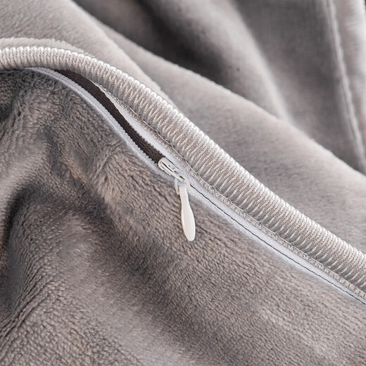 Winter double-sided milk velvet three-piece set, thickened and warm student dormitory sheets and quilt cover, anti-static and lint-free, haze gray, extremely warm, anti-static, lint-free, 1.2m bed sheet style three-piece set, quilt cover 150*200cm