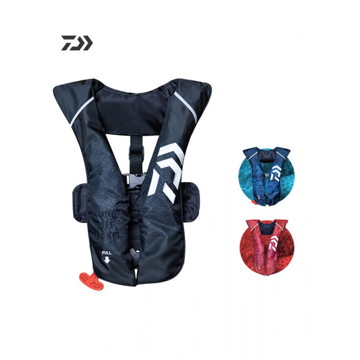 DAIWA Dawa Vest Life Jacket DF-2022CS Large Buoyancy Automatic Inflatable Portable Luya DAIWA Fishing Suit Blue Camouflage One Size