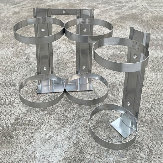 Fire extinguisher hanger 2/3/4/5kg rack with fixed frame for special stainless steel bracket wall rack Stainless steel 3-4kg fire extinguisher single hanger