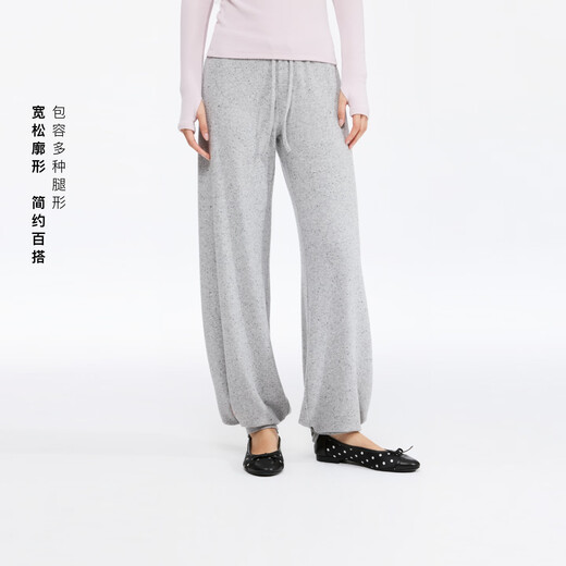 ONEUP can tie the feet and brushed loose straight pants for women, autumn casual trousers, sports Pilates yoga pants, beige L