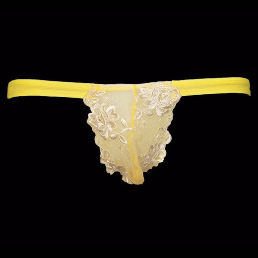 Men's Underwear Thong Men's Sexy Lace Underwear Sexy Lace Embroidery Floral Stretch Red S
