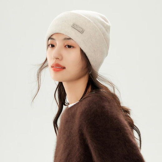Siggi pure wool woolen hat women's winter thickened warm ear protection confinement hat Northeastern knitted wool double-layer hat women's autumn and winter