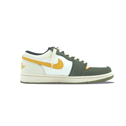 
Jordan custom sneakers Air Qiuwu Shadow Hedgehog made low-top basketball shoes olive green olive green 35.5