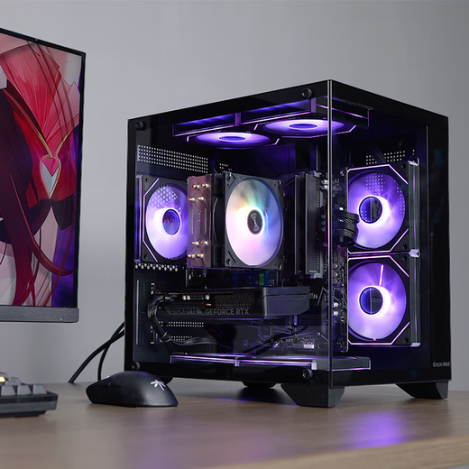 ASUS AMD Ryzen R7 5700X 9500F RTX5060 9060XT graphics card sea view room computer Delta mobile tile e-sports game console DIY desktop assembly machine R7 5700X丨9060XT O8G