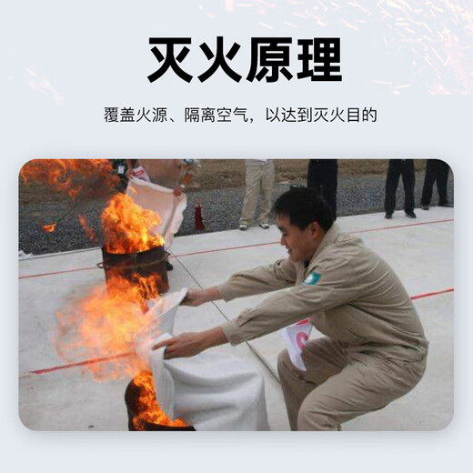 Shenlong Fiberglass Fire Blanket Vehicle Home Hotel Fire Safety Emergency Blanket 1.5m 1.5m Fire Fighting Equipment
