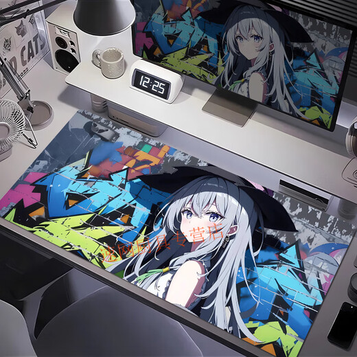 Yixiang Huatai graffiti wall mouse pad large e-sports gaming style computer mouse pad desk pad student dormitory desk pad BD-846 Irena 3mm800x300mm