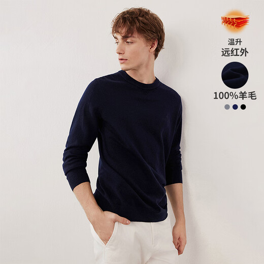 Navigare Italian small sailing ship autumn and winter men's all-wool sweater solid color wool sweater with sweater 1344503516