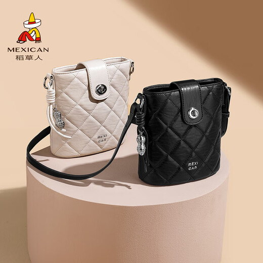 Scarecrow bag for women 2025 new light luxury rhombus shoulder bag commuter bucket bag crossbody bag birthday gift for girlfriend