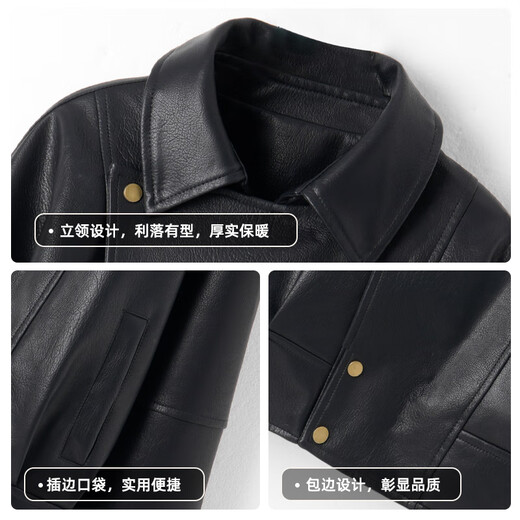Baleno Trendy Heavy Industry Retro Stand Collar Leather Jacket Women's Design Motorcycle Jacket Top Women's 2025 Autumn and Winter New Style