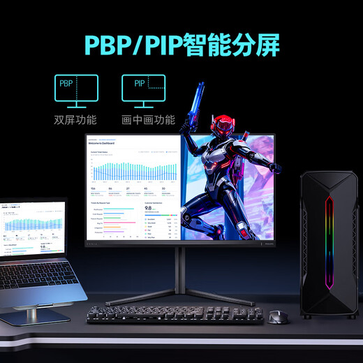 Philips EVNIA Yiwei 27-inch 4K190Hz/380Hz dual-mode hardware low blue light FastIPS HDR400 color correction HDMI2.1 e-sports monitor 27M2N5800Z