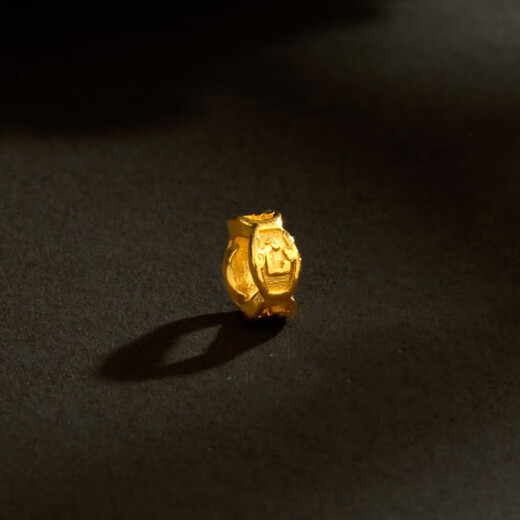 Tianmei Pure Gold 999 Pendant Transfer Bead DIY Bracelet Gold Necklace Pendant Wenwan Gold New Model A - About 0.70g (If the weight is more, please refund the less)
