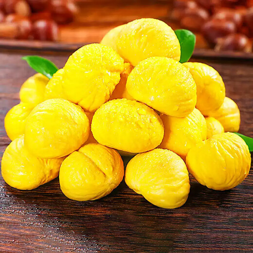 Jingxiansheng Dandong fresh chestnut, net weight 4.5Jin Jin is equal to 0.5kg, pink and glutinous sweet single fruit 27mm+, artificially selected, straight from the source