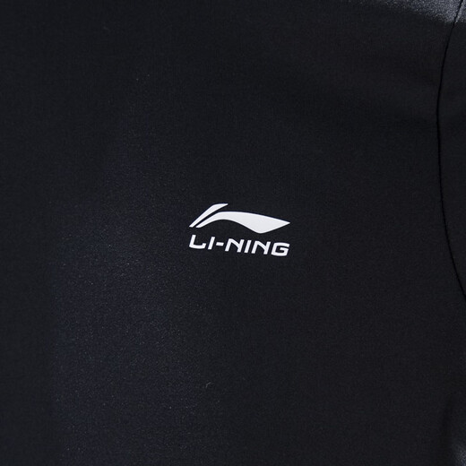 Li Ning children's long-sleeved T-shirt 2025 autumn new style men's and women's sweat-absorbent comfortable sweatshirt bottoming shirt YTLV103 black YTLV103-2 110
