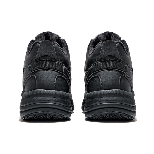 Camel (CAMEL) velvet men's shoes thick sole heightening autumn and winter high-top casual cotton shoes K15C36L3048 black/dark gray 42