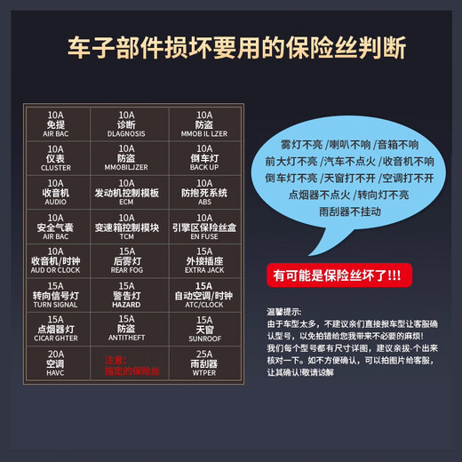 ZAVE boxed car fuse inserts, medium size 25A (10 pieces) white