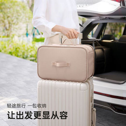 Yusenyi travel storage bag, multifunctional foldable clothes hanging bag, suitcase, portable underwear and panties, 1 pack, partitioned storage, foldable design