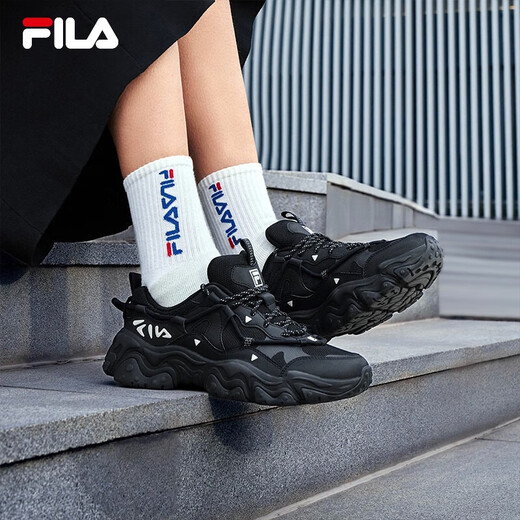 FILA official Yang Mi same style cat claw shoes retro sports shoes for women 2025 casual shoes dad shoes
