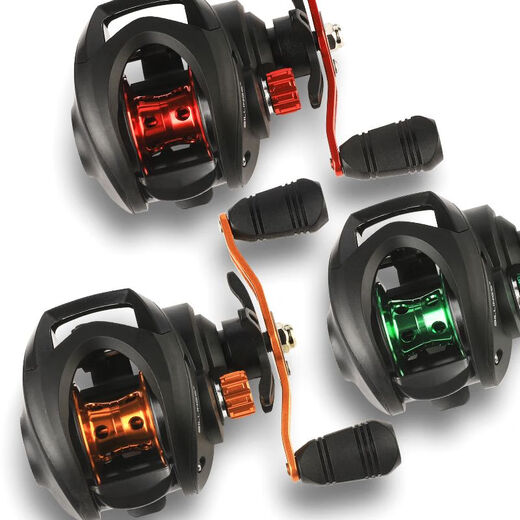 Billings water droplet wheel, micro-object long-range cast, anti-explosion line sub-wheel, ultra-light black pan-purpose wheel, sea fishing reel, left-hand rocker, ultra-lightweight, super long-range cast/colorful orange