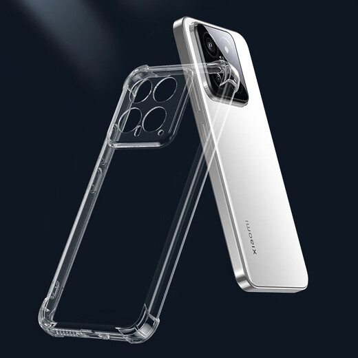 Suitable for Xiaomi 15 mobile phone case Xiaomi 17Promax/14/13 Redmi K70/60Pro protective case note14 anti-fall Ultra lens all-inclusive airbag transparent Xiaomi 14 airbag anti-fall transparent