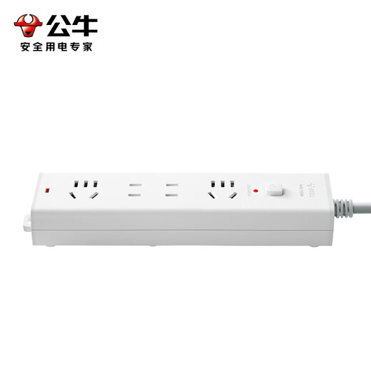 Bull (BULL) plug-in converter safety socket B9 series new national standard super power automatic power off terminal board multi-function electric plug board four-digit master control 1.5 meters | super power protection B9220