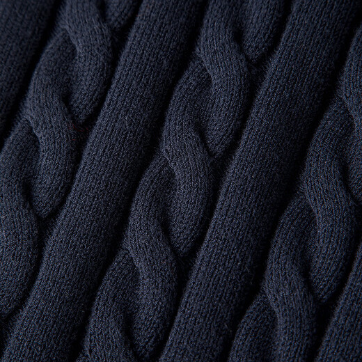 Late White New Product 2025 Autumn Retro Fashion Jacket Smart, Clean and Versatile Short Knitted Cardigan for Women Dark Blue M