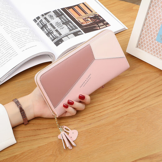 YUYULA cowhide women's wallet long zipper wallet female mother's clutch multi-card slot multi-functional large-capacity coin purse