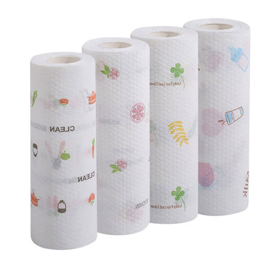 Lazy rag wet and dry kitchen cleaning paper household cleaning disposable dishcloth 20*20 lazy rag 10 rolls