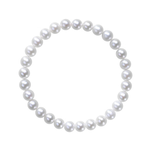 Angel's Tears Freshwater Pearl Bracelet, Nearly Perfect Round, Strong Light, Versatile Stretch Cord Bracelet, Stackable, Great Gift for Girlfriend, Best Friend