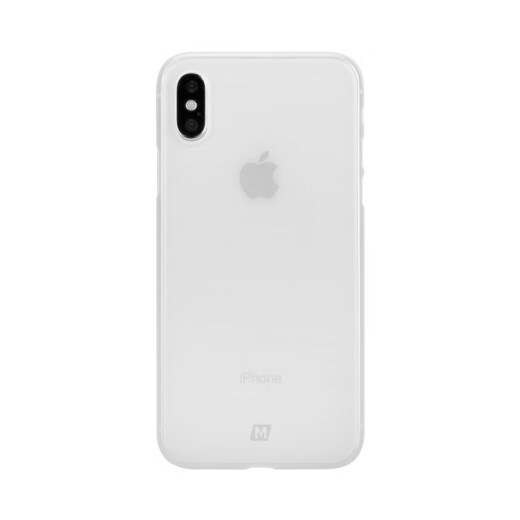MOMAX Apple XS mobile phone case iPhoneXS mobile phone protective cover micro-matte slim PP material 5.8 inches transparent white