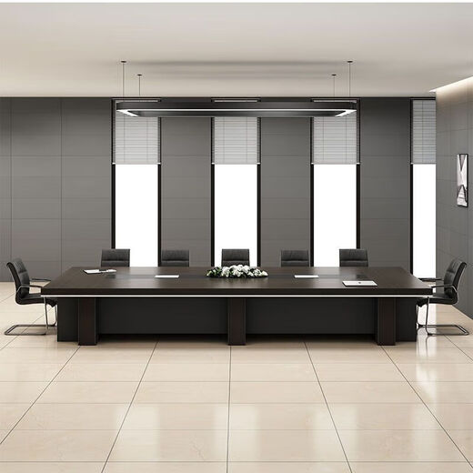 Office conference table long table office table and chair combination modern simple negotiation training long table rectangular strip 2.0m conference table